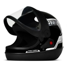 Capacete Viseira Automática Sport 788 Protork - PRETO 56