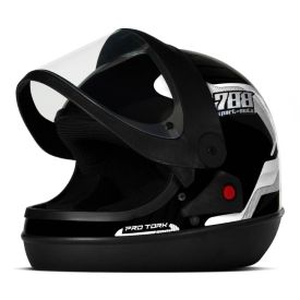 Capacete Viseira Automática Sport 788 Protork - PRETO 58