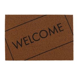 Capacho para Porta de Entrada 40X60 cm Vinil Havan Casa - Welcome Ouro