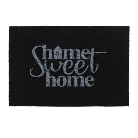 Capacho para Porta de Entrada 40X60 cm Vinil Havan Casa - Home Sweet Preto