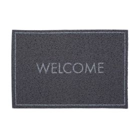 Capacho para Porta de Entrada 40X60 cm Vinil Havan Casa - Welcome Cinza