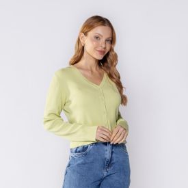 Cardigan Feminino De Tricot Canelado Boby Blues