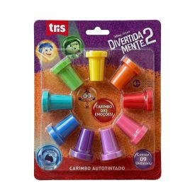 Carimbo Autotintado Divertidamente Tris - 9 Unidades