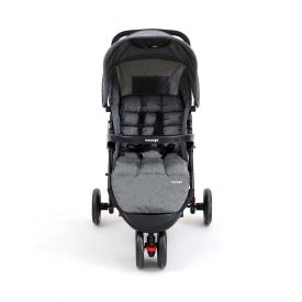 Carrinho De Bebê Delta 3 Rodas Voyage - Cinza Mescla