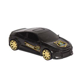 Carro Com Moto Pol&iacute;cia Set 306 Bs Toys - Preto