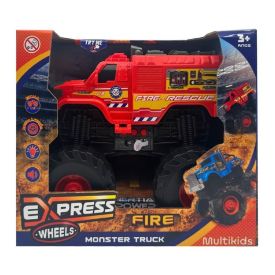 Carro Monster Truck Com Som E Fricção Vermelho Multikids - BR2233