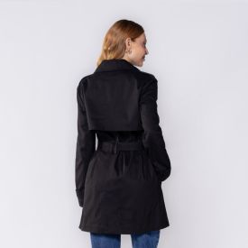 Casaco Feminino Com Cinto E Botões Patricia Foster