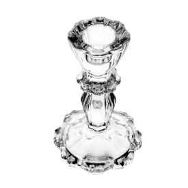 Castiçal Athenas Wolff - Vidro Transparente