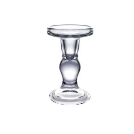 Castiçal de Vidro Linea 14Cm Hauskraft - Transparente