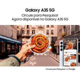 Celular Smartphone Galaxy A35 5G Octacore 8Gb Ram 256Gb - Azul Claro