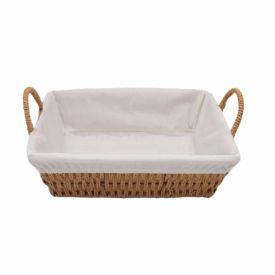 Cesta De Pão Retangular Com Alça Havan Casa 29Cm - Natural