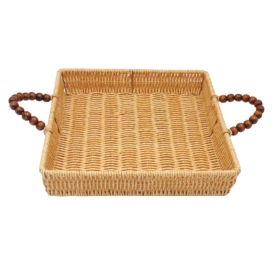 Cesta Quadrada Trama Com Alça Havan Casa - 28cm