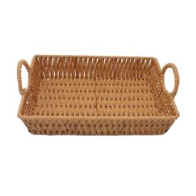 Cesta Retangular Com Alça Havan Casa 35X25cm - Natural