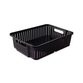 Cesto Organizador Trama Plasútil 5,8 Litros - Preto