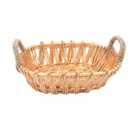Cesto Oval Com Alça Fibra Vime 37Cm Havan Casa - Natural