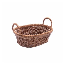 Cesto Oval Com Alça Havan Casa 25 Cm - Natural