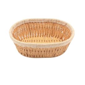 Cesto Oval Com Forro Tecido 22Cm Havan Casa - Natural