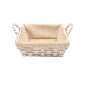 Cesto Quadrado Com Forro Havan Casa 21Cm - Branco