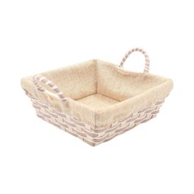 Cesto Quadrado Com Forro Havan Casa 21Cm - Branco