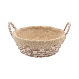 Cesto Redondo Com Forro Havan Casa 23Cm - Natural