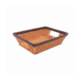 Cesto Retangular Com Alça Havan Casa 24 Cm - Natural