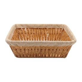Cesto Retangular Com Forro Havan Casa 27Cm - Natural