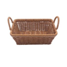 Cesto Retangular Fibra Com Alça Havan Casa 21Cm - Natural