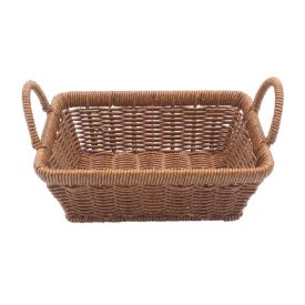 Cesto Retangular Fibra Com Alça Havan Casa 24Cm - Natural