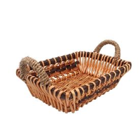 Cesto Retangular Vime Com Alça Havan Casa 29Cm - Natural