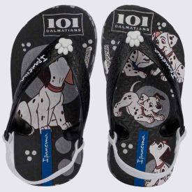 Chinelo Ipanema Bebê Disney Joy Preto/Branco