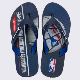 Chinelo Rider Masculino Street Duo NBA Azul/Branco/Vermelho