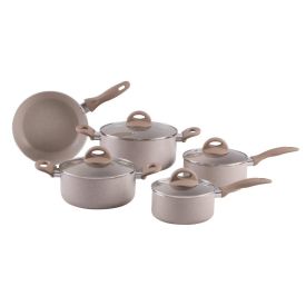 Jogo De Panelas Brinox Ceramic Life Smart Plus 5 Peças - Mocha Mousse