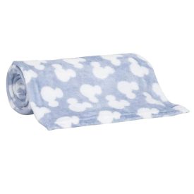Cobertor Infantil Bebê 100% Poliéster Disney - Azul Claro