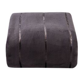 Cobertor Casal 100% Poliéster Elegance Stripe Havan Casa  - Cinza Urbano