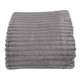 Cobertor Casal 100% Poliéster Premier Canelado Havan Casa - Cinza Amianto