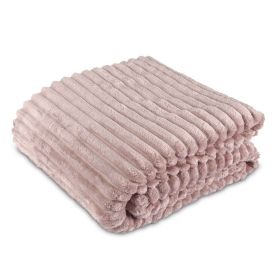 Cobertor Casal Canelado Premier Havan Casa - Rosa Claro