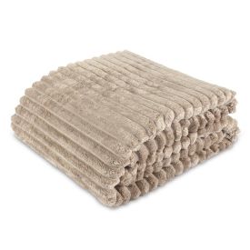 Cobertor Casal Canelado Premier Havan Casa - Bege