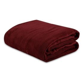 Cobertor Casal Microfibra Liso Paris Havan Casa - Bloodstone