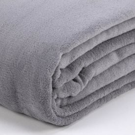 Cobertor Casal Microfibra Liso Paris Havan Casa - Cinza Amianto