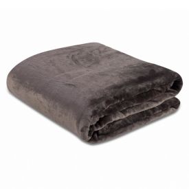 Cobertor Casal Microfibra Velour Neo Clássico Camesa - Marrom Escuro