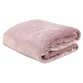 Cobertor Casal Microfibra Velour Neo Clássico Camesa - Rosa Bebê