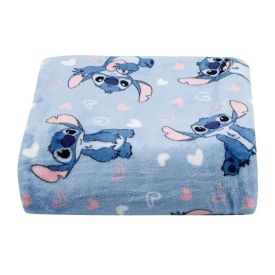 Cobertor Infantil 100% Poliéster Estampado Disney - Stitch Corações