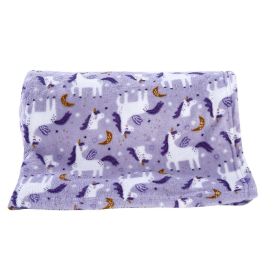 Cobertor Infantil 100% Poliéster Estampado Havan Casa - Unicórnio Lilás 
