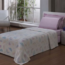 Cobertor Infantil Mágico Encantos Brilha No Escuro - Rainbow Branco