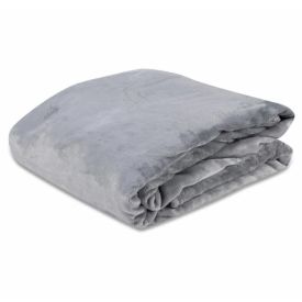 Cobertor King Microfibra Velour Neo Clássico Camesa - Cinza Claro