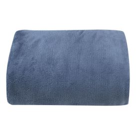 Cobertor Casal Microfibra Liso Paris Havan Casa 1 Pç - Azul Marfim 