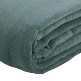 Cobertor Solteiro Microfibra Paris Havan Casa - Verde Malaquita