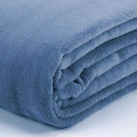 Cobertor Solteiro Microfibra Paris Havan Casa - Azul Névoa