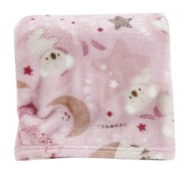 Cobertor para Bebê Flannel Baby Camesa - Coala Rosa