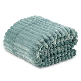 Cobertor Queen 100% Poliéster Premier Canelado Havan Casa - Verde Capri